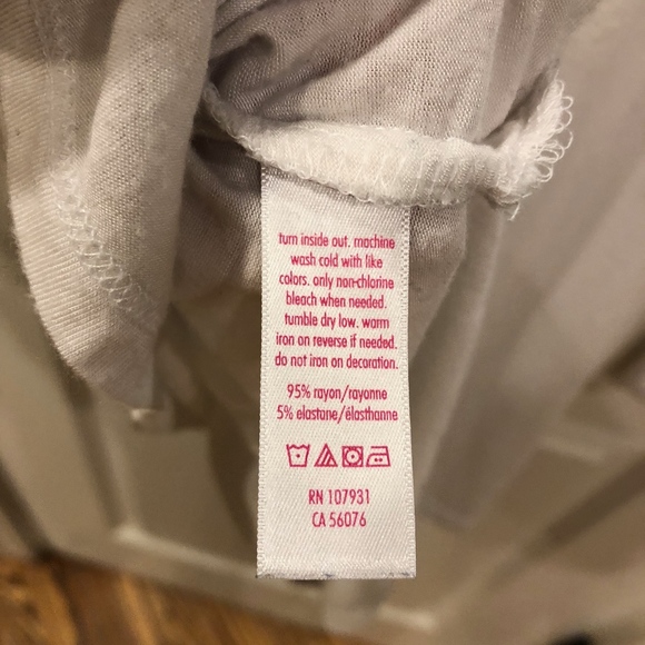 Sz 12 long sleeve Justice tee shirt w/Unicorn - Picture 7 of 8